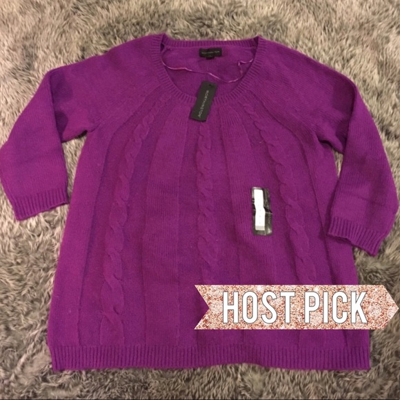 Worthington Sweaters - 🎉HP🎉 NWT Worthigton Purple Sweater